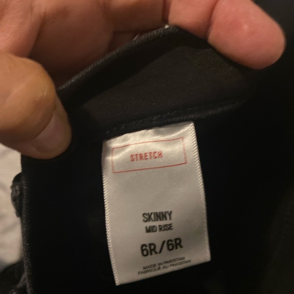 Black skinny mid rise express jeans - Picture 3 of 4